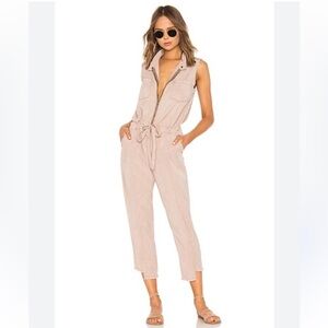 Young Fabulous & Broke Sleeveless Linette Pink Jumpsuit